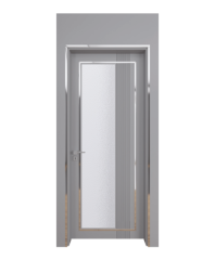 BY-6001V Porte intérieure Laqué Vitrée